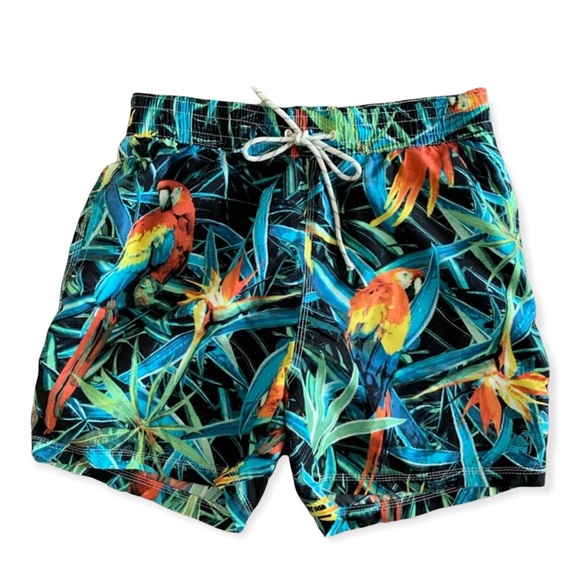 Caribbean Joe Other - Caribbean Joe Blue Orange Swim Trunks Men M. K